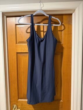 Old Navy Navy Blue Active Mini Dress with Built in Bra and Bodysuit